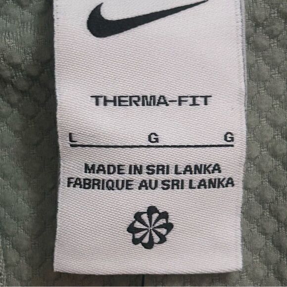 Nike Thermafit Sphere Element Running 1/2 Zip Jacket Green Mens L FZ1115-370 - Picture 4 of 8